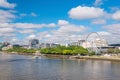 Brisbane city skyline and Brisbane river Royalty Free Stock Photo