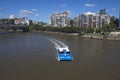 Brisbane CityCat on Brisbane River Royalty Free Stock Photo