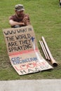 BRISBANE Enviroment Day protest Royalty Free Stock Photo