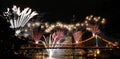 Brisbane fireworks Royalty Free Stock Photo