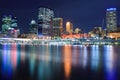 Brisbane at night Royalty Free Stock Photo