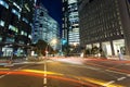 Brisbane night city traffic