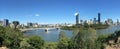 Panoramic landscape view of Brisbane Queensland Australia Royalty Free Stock Photo