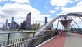 The Goodwill Bridge is a pedestrian and cyclist bridge which spans the Brisbane River