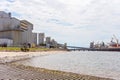 Ship Loading At Large City Wharf