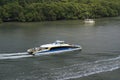 Brisbane river with ferry