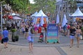 Southbank night market in Brisbane city, Queensland, Australia