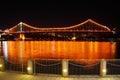 Brisbane Story Bridge At Night Royalty Free Stock Photo