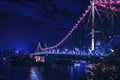 Brisbane Story Bridge Night-scape Royalty Free Stock Photo