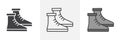 Brisk boots icon vector Royalty Free Stock Photo