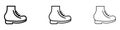 Brisk boots icon vector Royalty Free Stock Photo