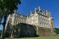 Brissac castle seen from the park