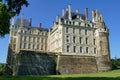 Brissac castle seen from the park