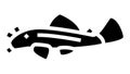 bristlenose pleco glyph icon animation