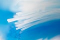Bristles of a toothbrush - macro Royalty Free Stock Photo