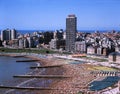 Bristol Beach, Mar del Plata, Buenos Aires, Argentina Royalty Free Stock Photo