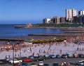 Bristol Beach, Mar del Plata, Buenos Aires, Argentina Royalty Free Stock Photo