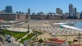 Bristol Beach, Mar del Plata, Buenos Aires Royalty Free Stock Photo