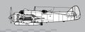 Bristol Beaufighter TF Mk.X. Vector drawing of WW2 anti ship strike aircraft.