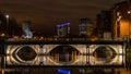 Bristol Bridge by night
