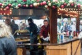 Bristol Christmas Market, German Market - Sausages stall