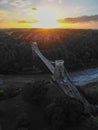 Bristol Clifton suspension bridge at Sunset Royalty Free Stock Photo