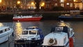 Bristol docks at night Royalty Free Stock Photo