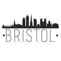 Bristol England. City Skyline. Silhouette City. Design Vector. Famous Monuments.