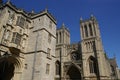 BRISTOL, ENGLAND, UNITED KINGDOM - May 04, 2020: Bristol Cathedral, West Front. Bristol, United Kingdom Royalty Free Stock Photo