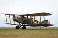 Bristol F.2 Fighter replica British two-seat biplane fighter and reconnaissance aircraft of the First World War flying in format