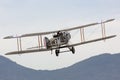 Bristol F.2 Fighter replica British two-seat biplane fighter and reconnaissance aircraft of the First World War flying in format Royalty Free Stock Photo