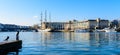 Bristol Harbourside with water birds Royalty Free Stock Photo