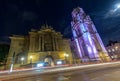 Bristol Museum and Art Gallery beside Wills Memorial Building by Royalty Free Stock Photo