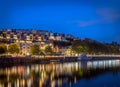 Bristol`s Iconic colorful houses at night