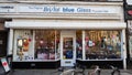 Bristol, UK - February 12 2020: The Original Bristol Blue Glass shop front on High Street