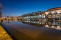 Bristol, UK - Jan 16, 2021: Bristol Harbour Waterfront deserted durning lockdown Royalty Free Stock Photo