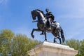 Statue in memorial William III in Bristol on May 14, 2019 Royalty Free Stock Photo