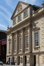 View of the Old Vic theatre in Bristol on May 14, 2019. Three unidentified people