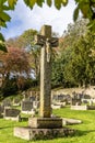 Bristol , UK - November 11, 2023: All Saints Anglican church with graveyard around it