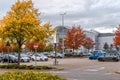 Bristol , UK - October 24, 2023: Cribbs Causeway Mall Parking during autumn fall