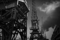 Bristol, UK, 23rd February 2019, Fairburn Steam Crane on Wapping Wharf at M Shed museum