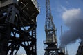 Bristol, UK, 23rd February 2019, Fairburn Steam Crane on Wapping Wharf at M Shed museum