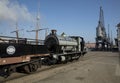 Bristol, UK, 23rd February 2019, Portbury steam loco of the Bristol Harbour Railway on Wapping Wharf at M Shed museum Royalty Free Stock Photo