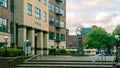 Bristol UK Redcliffe Quay Area with Modern Mosaic Obelisk Royalty Free Stock Photo