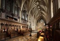 Bristol, United Kingdom, February 2019, View of the choir in Bristol Cathedral