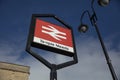 Bristol, United Kingdom, 21st February 2019, Entrance signage for Bristol Temple Meads Station Royalty Free Stock Photo