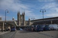 Bristol, United Kingdom, 21st February 2019, Entrance for Bristol Temple Meads Station Royalty Free Stock Photo