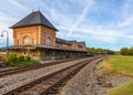 Old historic train depot in Bristol Virginia Royalty Free Stock Photo