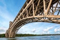 Britannia bridge over Menai Strait in North Wales