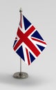 Britian table flag on a gray background